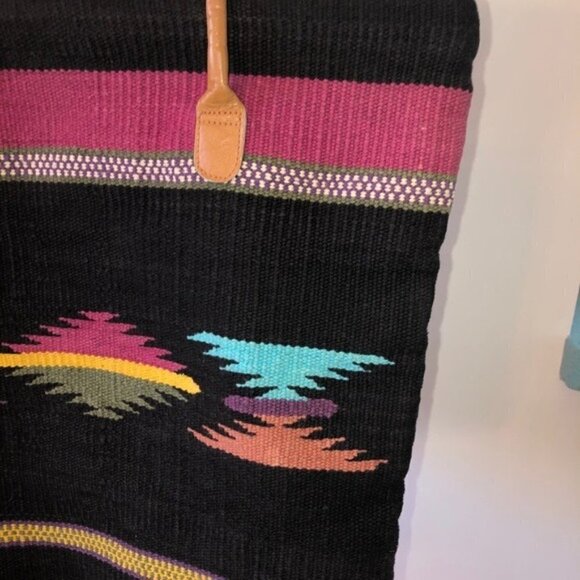 Vintage Indian Woven Cotton Tote Bag - Picture 5 of 9